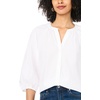 image:imageVince Camuto Womens Cotton Poplin Long Raglan Sleeve Button Down BlouseUltra White