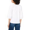 image:imageVince Camuto Womens Cotton Poplin Long Raglan Sleeve Button Down BlouseUltra White