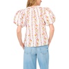 image:imageVince Camuto Womens Cotton Poplin Short Puff Sleeve TopPink Bliss