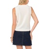 image:imageVince Camuto Womens Crew Neck Sleeveless TopAntique White