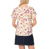 image:imageVince Camuto Womens Crew Neck Top with Ruffle SeamNew Ivory