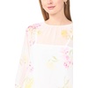 image:imageVince Camuto Womens Double Ruffle Sleeve BlouseLemon Cream