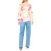 image:imageVince Camuto Womens Elastic Neck amp Cuff Long Sleeve TopPale Lemon