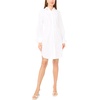 image:imageVince Camuto Womens Extra Long Belted Shirt Tail TopUltra White