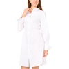 image:imageVince Camuto Womens Extra Long Belted Shirt Tail TopUltra White