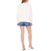 image:imageVince Camuto Womens Flag Print Long Sleeve Crew Neck SweaterAntique White