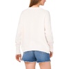image:imageVince Camuto Womens Flag Print Long Sleeve Crew Neck SweaterAntique White