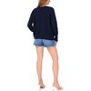 image:imageVince Camuto Womens Flag Print Long Sleeve Crew Neck SweaterClassic Navy