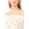 image:imageVince Camuto Womens Floral Off the Shoulder Long Sleeve BlouseUltra White