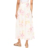 image:imageVince Camuto Womens Floral Pleated Straight Hem Maxi SkirtLemon Cream