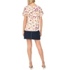 image:imageVince Camuto Womens Floral Print 34 Sleeve Ruffled BlouseNew Ivory