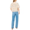 image:imageVince Camuto Womens Floral Print Button Up Short Sleeve TopAntique White