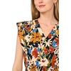 image:imageVince Camuto Womens Floral Print Flutter Sleeve Vneck JumpsuitRich Black