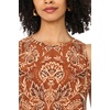 image:imageVince Camuto Womens Floral Print Sleeveless Tank TopRust