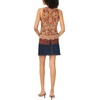 image:imageVince Camuto Womens Floral Print Sleeveless Tank TopRust