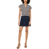 image:imageVince Camuto Womens Floral Print VNeck Front Placket BlouseRich Black