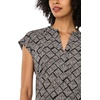 image:imageVince Camuto Womens Floral Print VNeck Front Placket BlouseRich Black