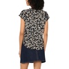 image:imageVince Camuto Womens Floral Print VNeck Front Placket BlouseSmoke Gray