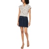 image:imageVince Camuto Womens Floral Print VNeck Front Placket BlouseSoft Cream