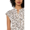 image:imageVince Camuto Womens Floral Print VNeck Front Placket BlouseSoft Cream