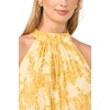 image:imageVince Camuto Womens Floral Sleeveless Halter Neck Maxi DressLemon Cream