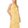image:imageVince Camuto Womens Floral Sleeveless Halter Neck Maxi DressLemon Cream