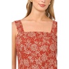 image:imageVince Camuto Womens Floral Square Neck Maxi DressRust