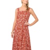 image:imageVince Camuto Womens Floral Square Neck Maxi DressRust
