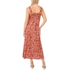 image:imageVince Camuto Womens Floral Square Neck Maxi DressRust