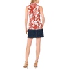 image:imageVince Camuto Womens Front Cross Over Wrap Sleeveless Tank TopRust