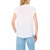 image:imageVince Camuto Womens Front Placket VNeck BlouseUltra White