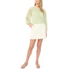 image:imageVince Camuto Womens Half Placket Shirred Yoke BlouseLily Green