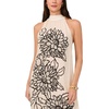 image:imageVince Camuto Womens High Neck Challis Sleeveless Maxi DressAlmond