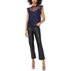image:imageVince Camuto Womens High Neck Ruffle Sleeve TankClassic Navy
