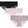 image:imageVince Camuto Womens Hipster Underwear Soft Seamless Lace Breathable Ladies Panties 36 Pack Ropa Interior de MujerBlackSoft VioletTaupe 3pk