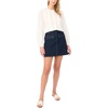 image:imageVince Camuto Womens Lace Button Down Long Sleeve TopUltra White