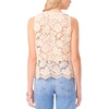image:imageVince Camuto Womens Lace Button Down Sleeveless ShellSoft Cream