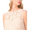 image:imageVince Camuto Womens Lace Button Down Sleeveless ShellSoft Cream