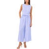 image:imageVince Camuto Womens Linen Sleeveless Crew Neck BlouseUltramarine