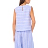 image:imageVince Camuto Womens Linen Sleeveless Crew Neck BlouseUltramarine