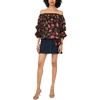 image:imageVince Camuto Womens Off the Shoulder 34 Bubble Sleeve BlouseRich Black