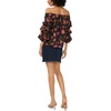 image:imageVince Camuto Womens Off the Shoulder 34 Bubble Sleeve BlouseRich Black