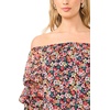 image:imageVince Camuto Womens Off the Shoulder Lantern Sleeve Lurex BlouseClassic Navy