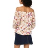 image:imageVince Camuto Womens Off the Shoulder Long Sleeve Tie BlouseNew Ivory