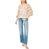 image:imageVince Camuto Womens OfftheShoulder Self Tie Long Bubble Sleeve TopRaspberry Sorbet