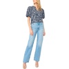 image:imageVince Camuto Womens Organdy Short Puff Sleeve TopClassic Navy
