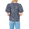 image:imageVince Camuto Womens Organdy Short Puff Sleeve TopClassic Navy