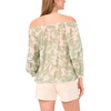 image:imageVince Camuto Womens Pleated Peasant Long Sleeve Rayon Lawn BlouseEucalyptus