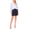 image:imageVince Camuto Womens Pleated Raglan Sleeve Button Up BlouseLake Breeze