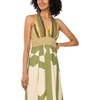 image:imageVince Camuto Womens Plunging Neck Sleeveless Maxi DressFlora Green
